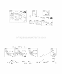 Controls Fuel Tank Governor Spring Diagram and Parts List for 12G802-1958-B1  Briggs and Stratton Engine